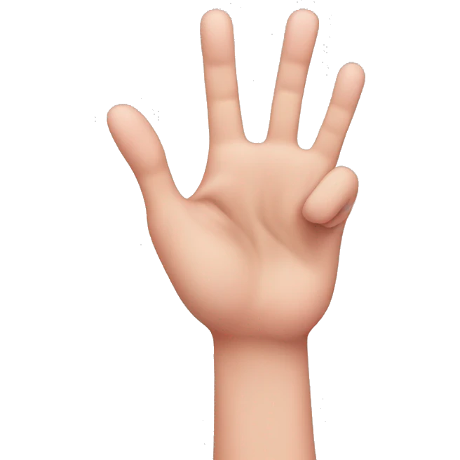 hand sign with pinky sticking out emoji