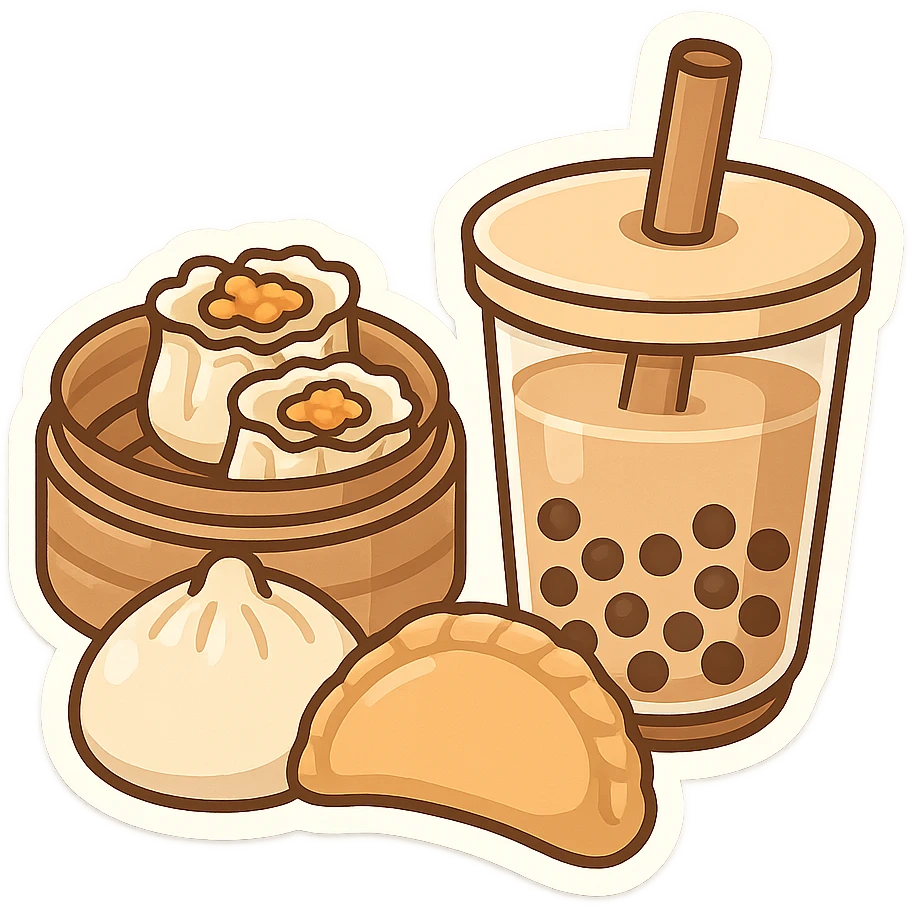 一些点心和饮料 emoji