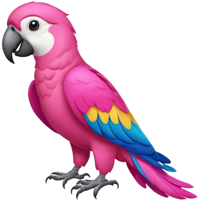 pink parrot emoji