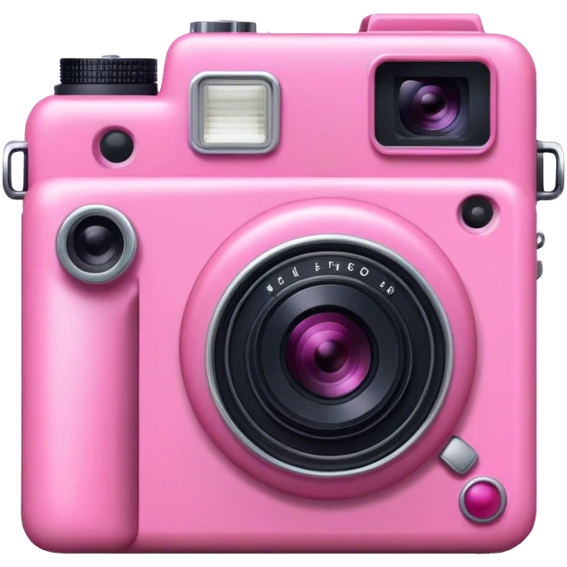 Pink girly camera  emoji