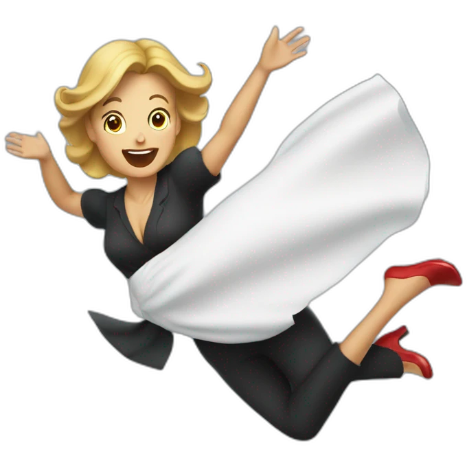 hostess falling  emoji