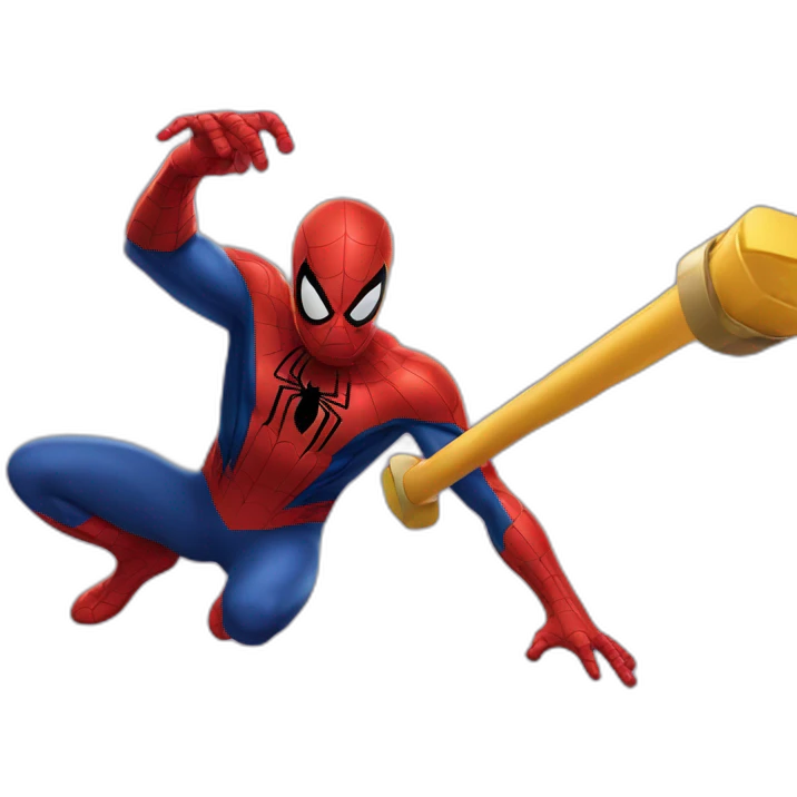 Spider man pulling objects emoji