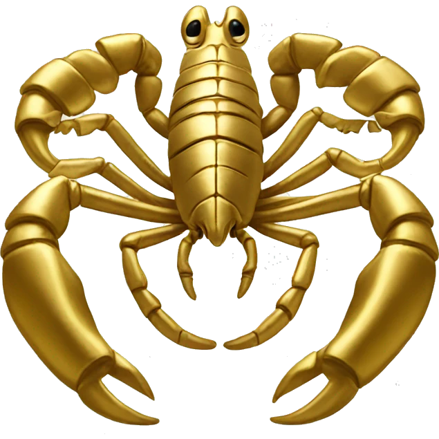 an Egyptian scorpion made of gold emoji