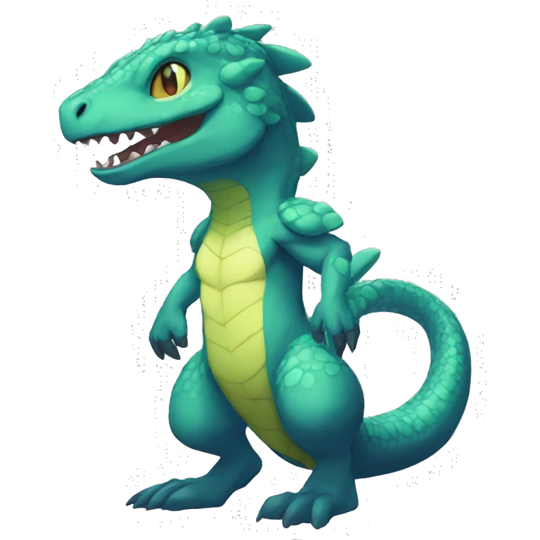 Anthro Sona Fakemon Reptile Full Body emoji