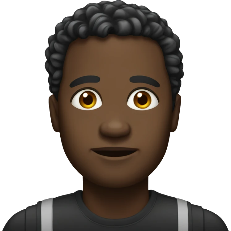 Big African American person emoji