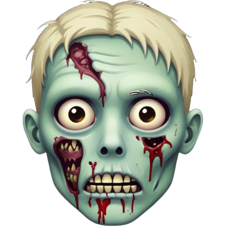 a high zombie emoji