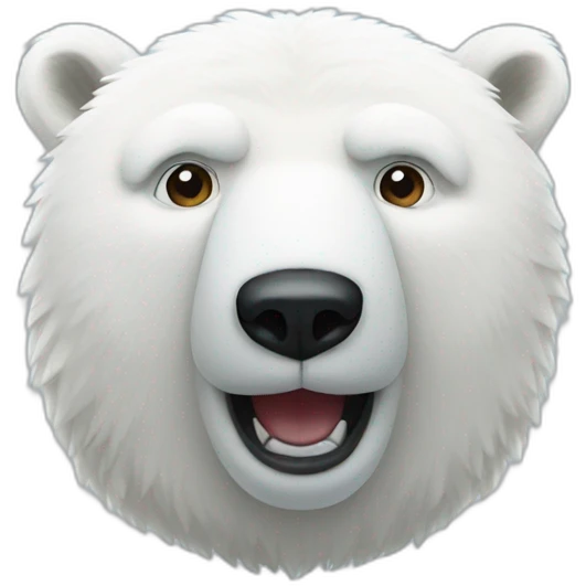 polar bear approves emoji