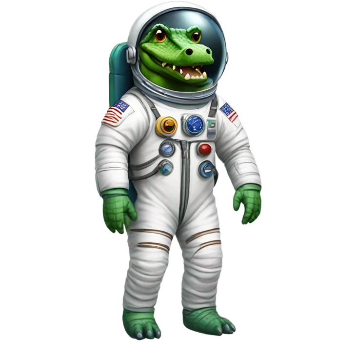 Alligator astronaut emoji