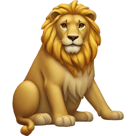 Simbolo del león del orgullo  emoji