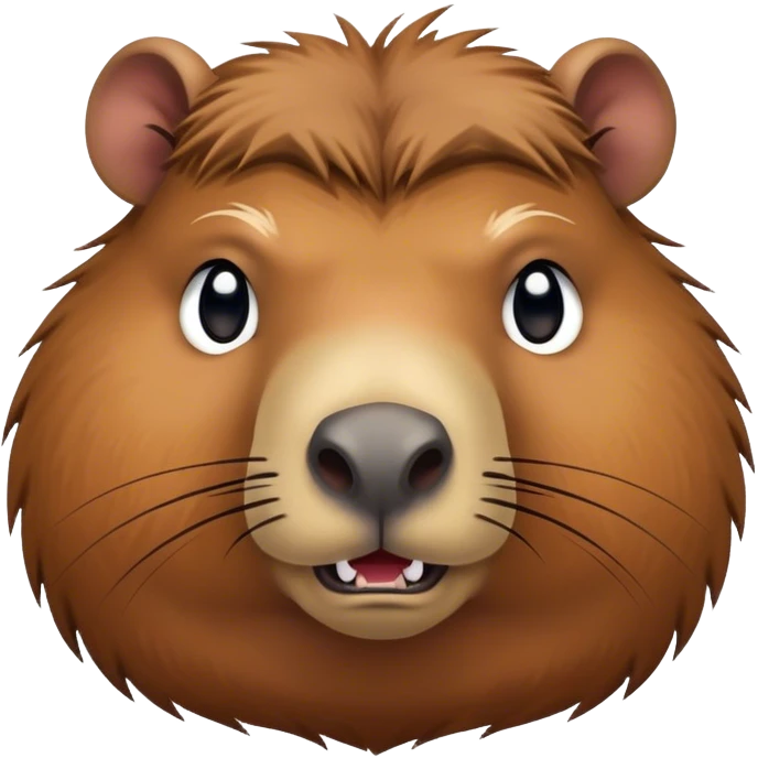 Angry cute capybara  emoji