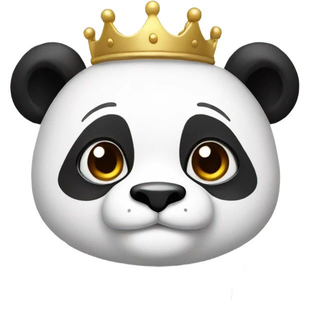 Royal panda emoji