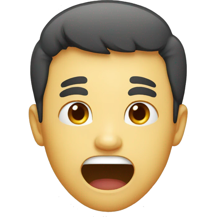 Someone with his mouth open emoji