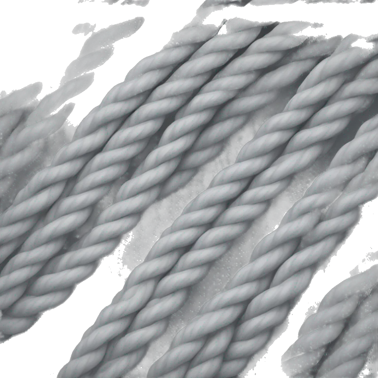 tight and long, light grey rope  emoji