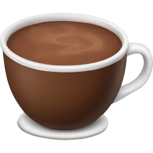Brown mug hot chocolate emoji