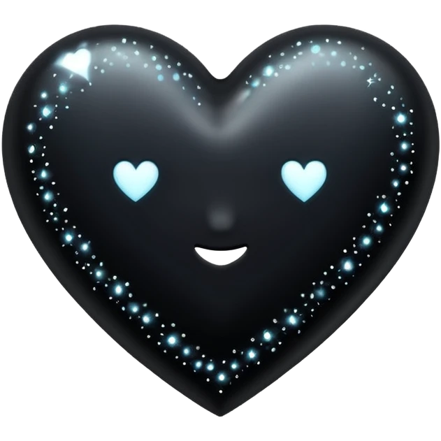 black heart with sparkles emoji