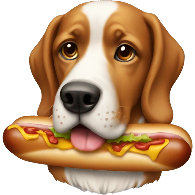 dog teacher hot dog emoji