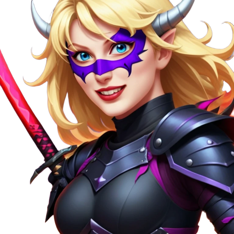 Demon-Horned Warrior emoji