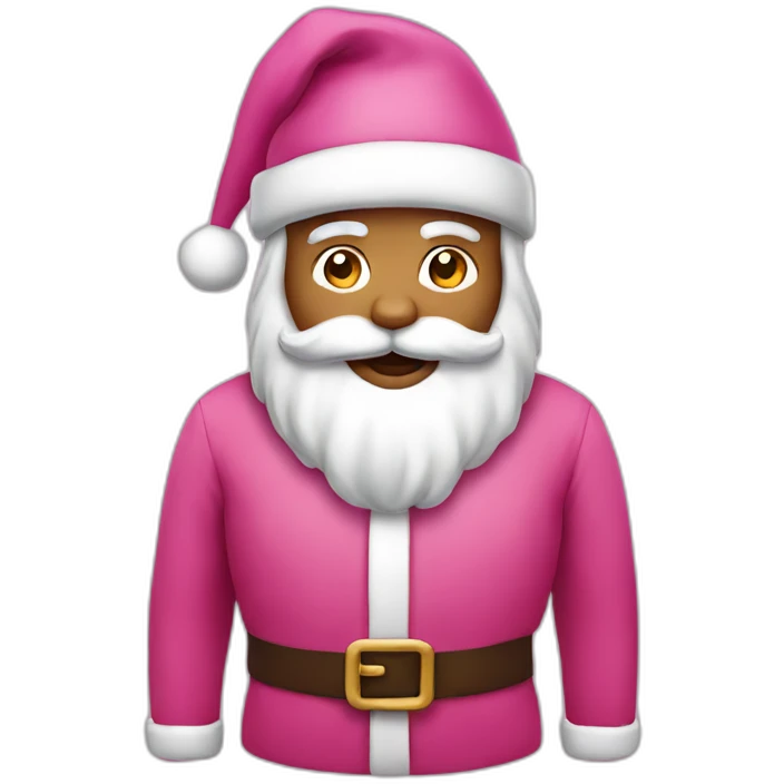 Pink Santa Claus emoji