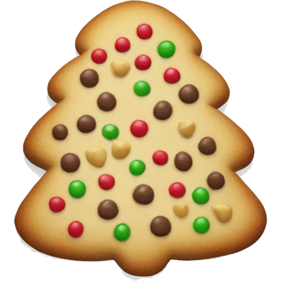 Christmas cookie emoji