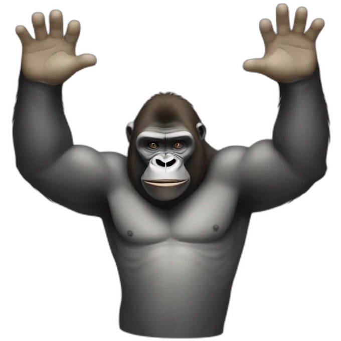 gorilla salute emoji
