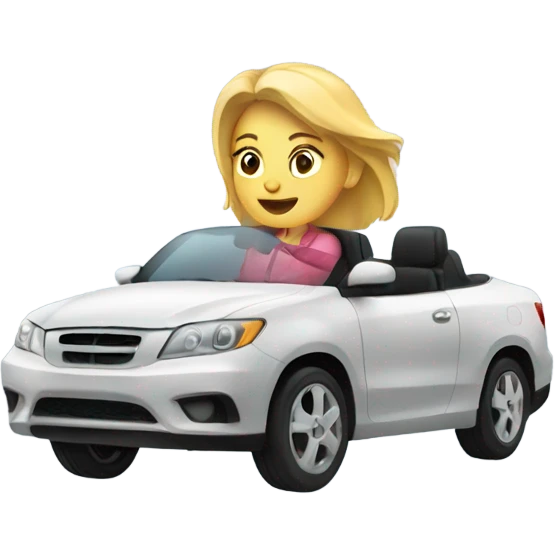 Woman driving emoji