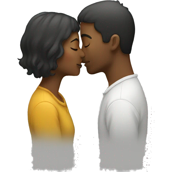 Two people kiss emoji