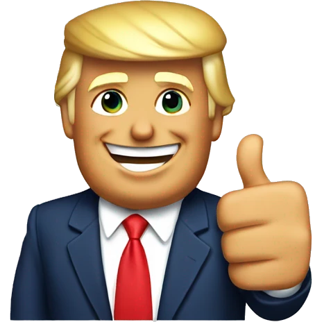 Donald Trump thumbs up emoji