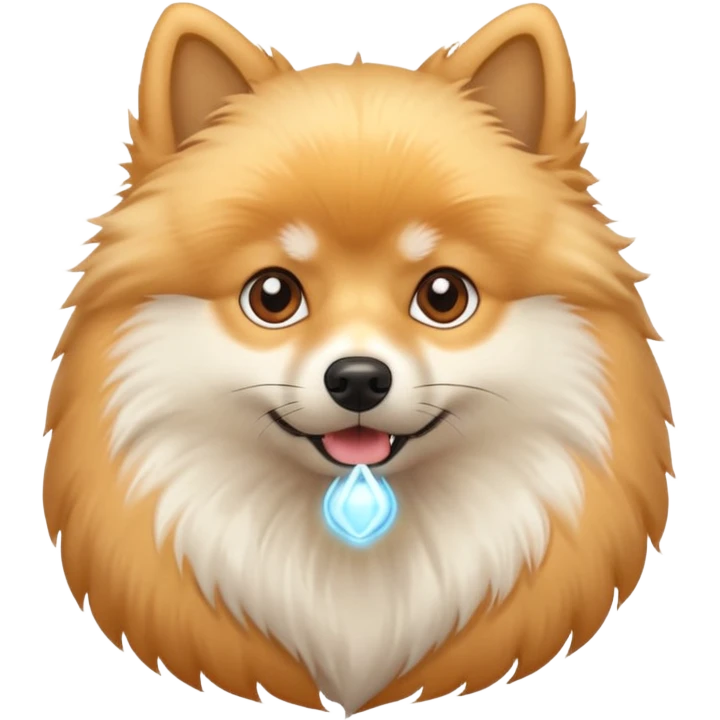 Шпиц светлая шерсть  emoji