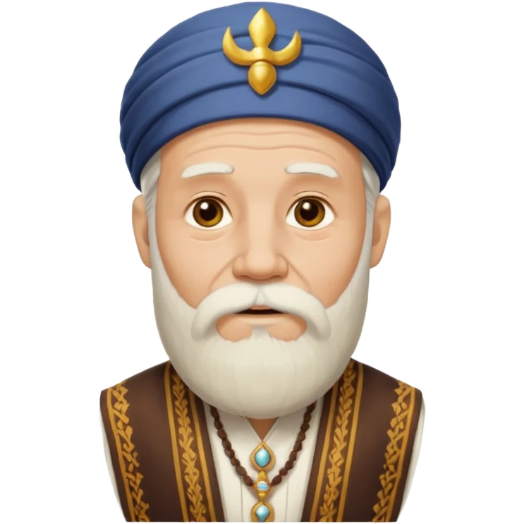 no old man with beard and wearing the traditional cloths  emoji