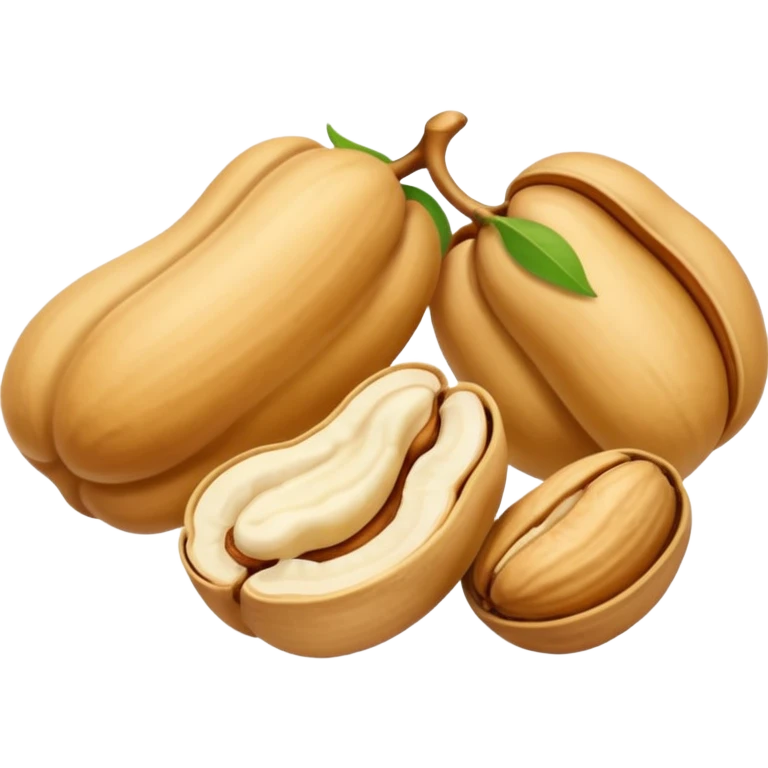Make single simple Cashew dryfruit without leave  emoji