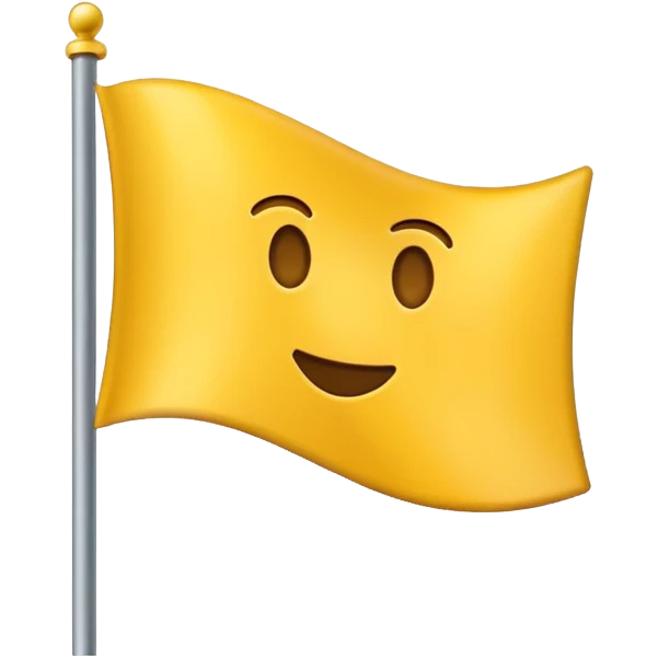 Yellow flag emoji