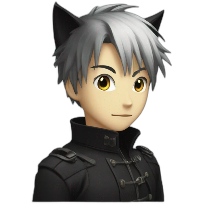 Black Cat from Trigun 98 emoji