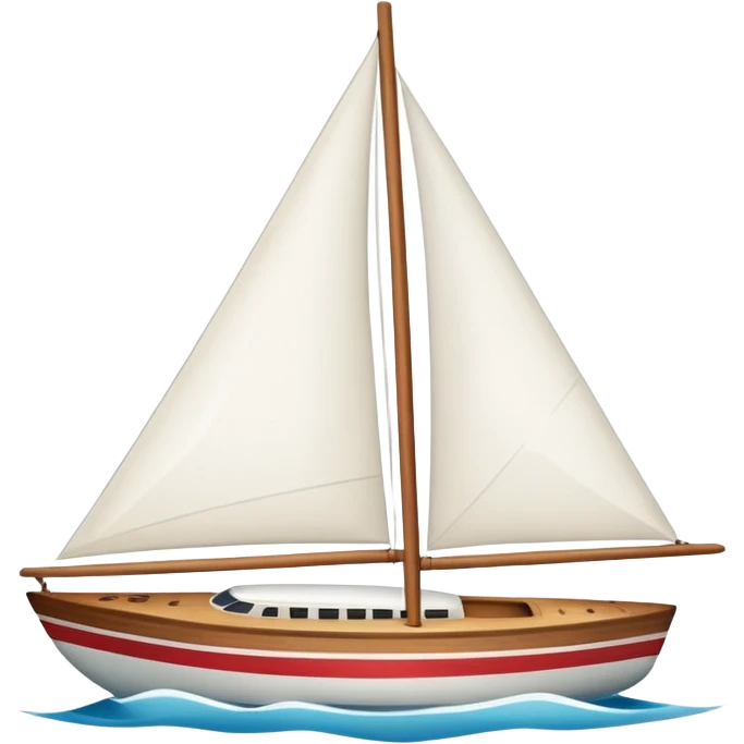White sail boat emoji