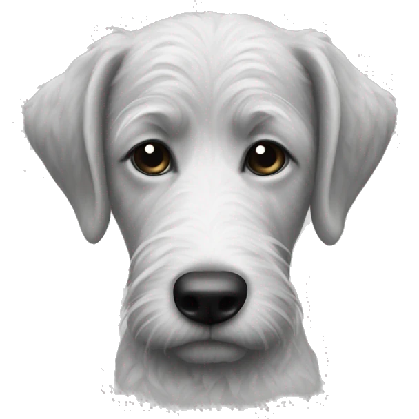Half Black and white doodle emoji