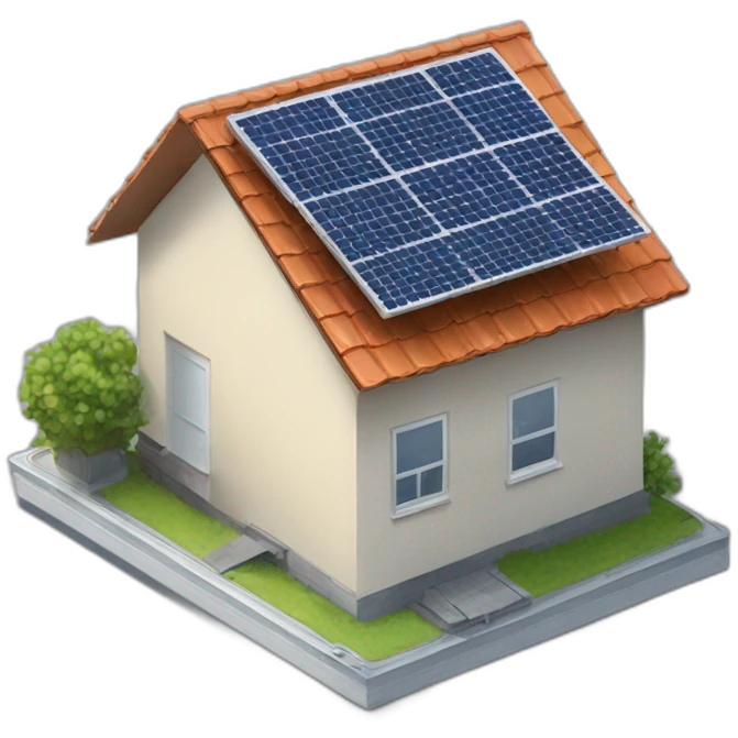 solar panel on roof emoji