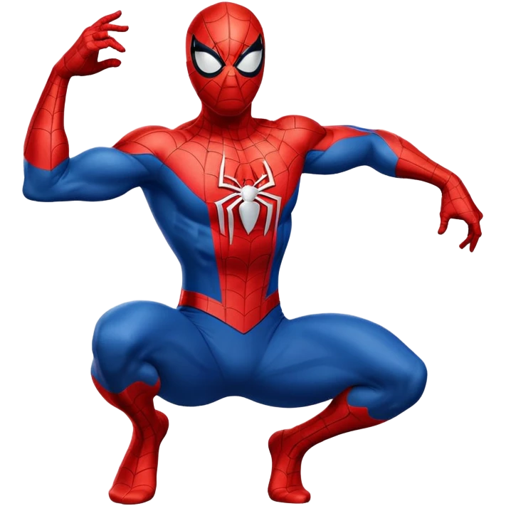Spider-Man superhero in classic red and blue costume emoji