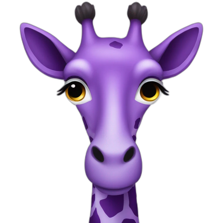 a purple giraff emoji
