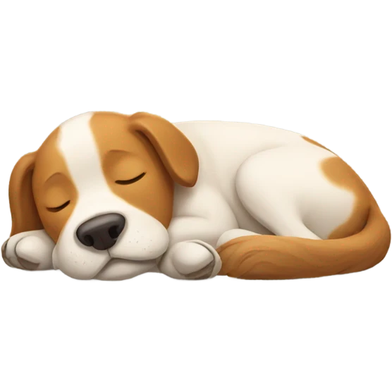 Dog sleeping  emoji