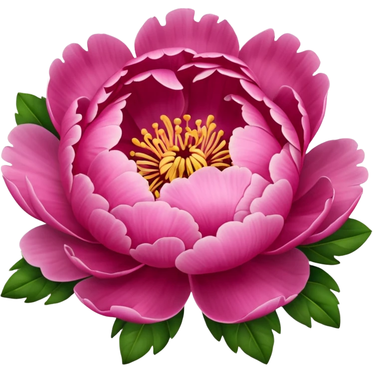 A peony emoji