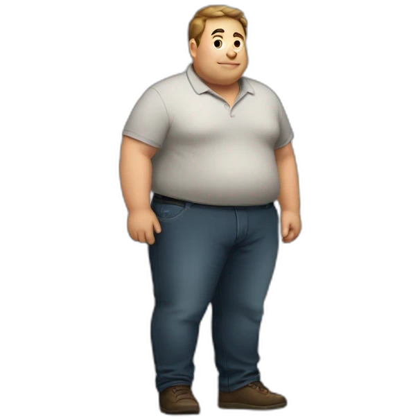 Fat guy emoji