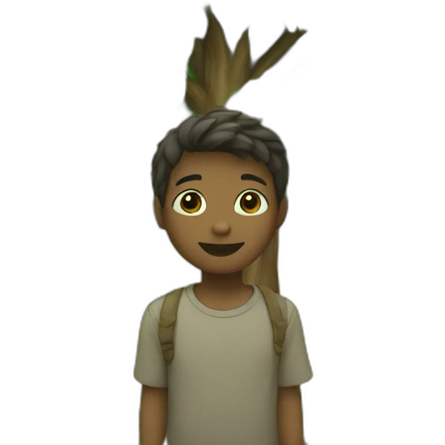 boy wit the tree emoji