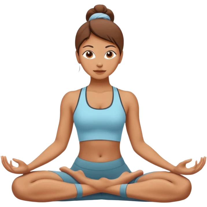 A women doing fot yoga against wall  emoji