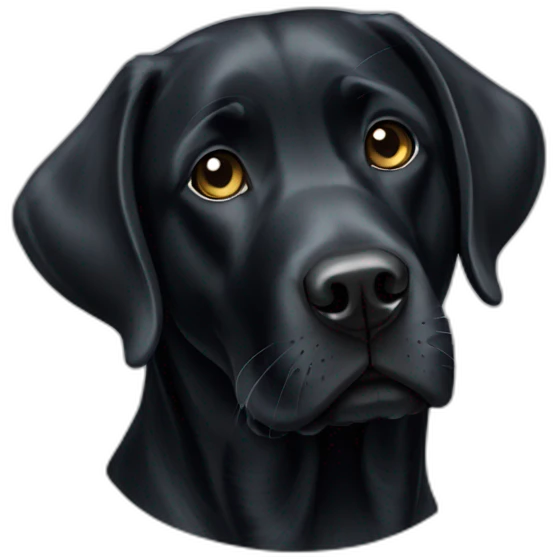 black labrador emoji