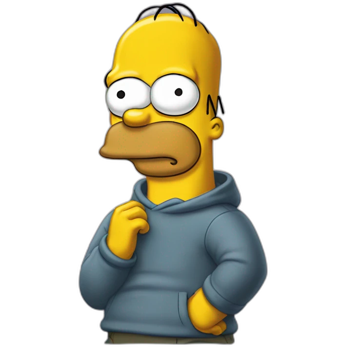 Simpson qui pleure emoji