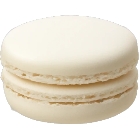 white macaron  emoji