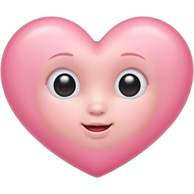 Baby pink heart emoji