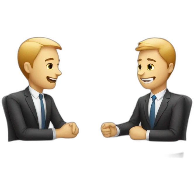 two-Colleagues-on-a-meeting-white-skin emoji