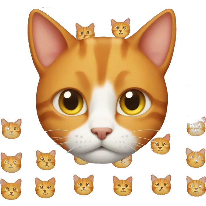 Completely ginger cat emoji