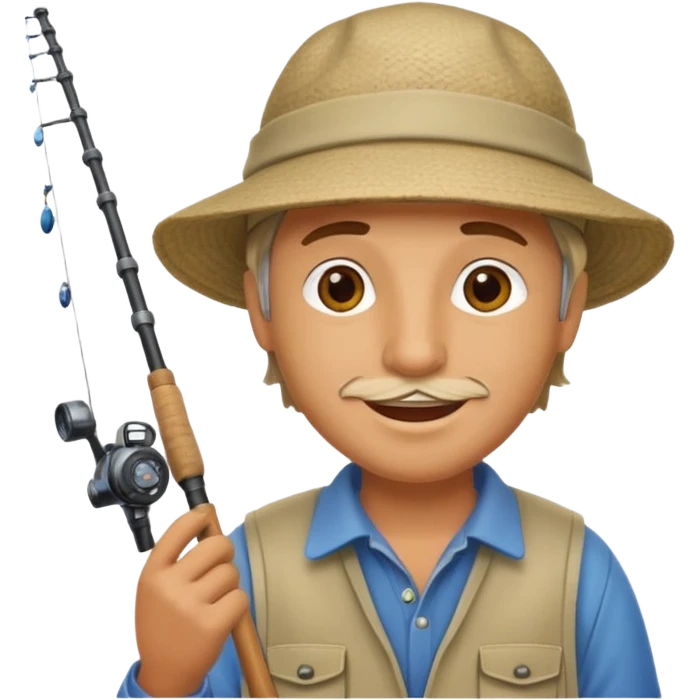 happy fisherman emoji