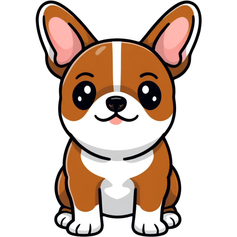 Frenchie brown emoji